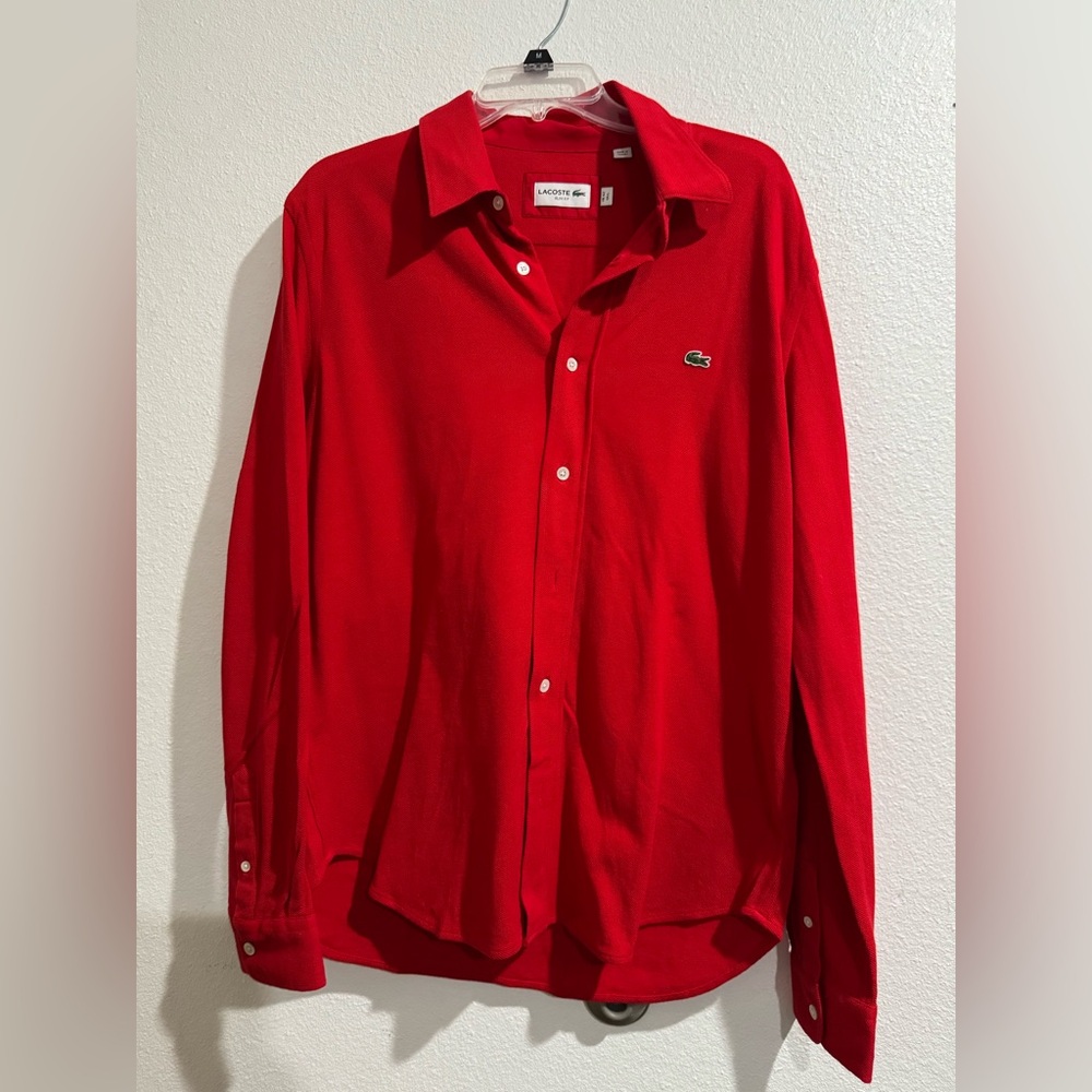 Red Lacoste Shirt